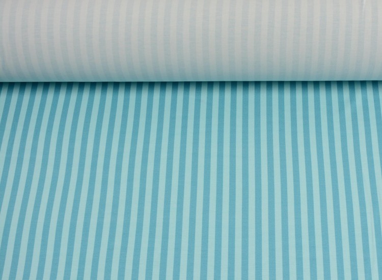 Dzianina Wiskozowa Niebieskie Paski