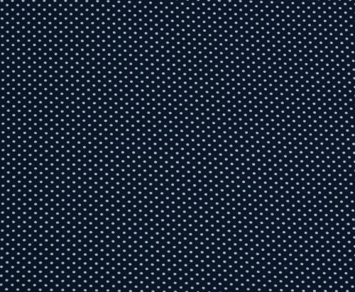 Dzianina Wiskozowa Granatowa w Białe Kropki