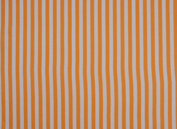 Dzianina Wiskozowa Biało-Pomarańczowe Pasy